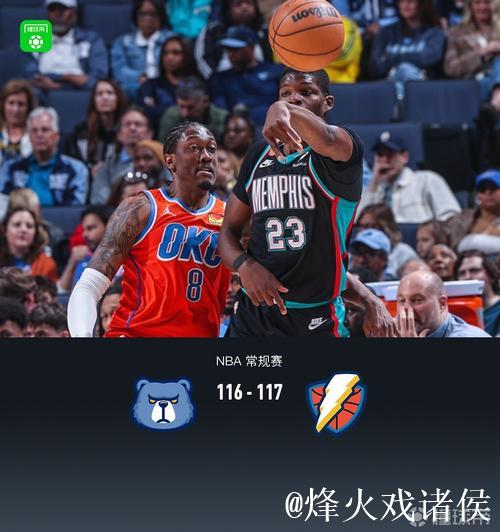 雷霆117-116惊险逆转灰熊,杰伦-威廉姆斯贡献26分5板10助 雷霆117-116惊险逆转灰熊,杰伦-威廉姆斯贡献26分5板10助